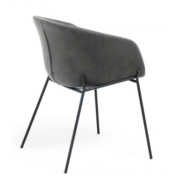 Стул La Forma ZADINE Серый велюр-2