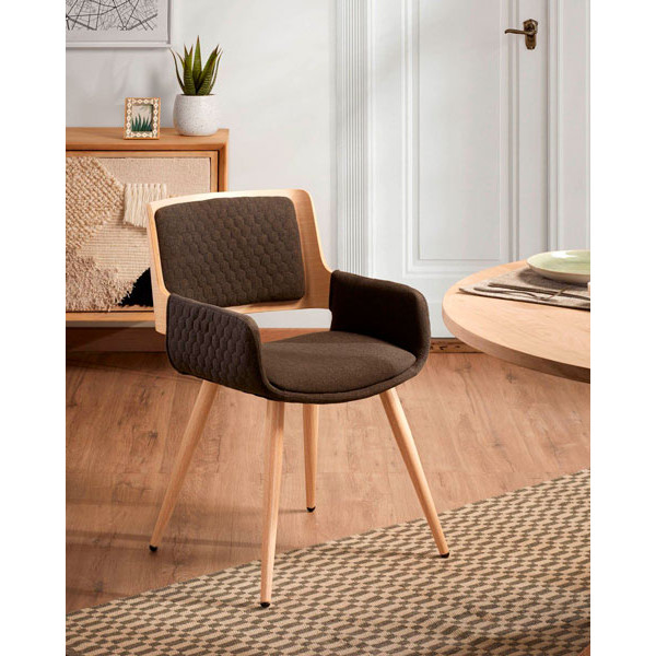 Кресло La Forma ANDRE Графит-5