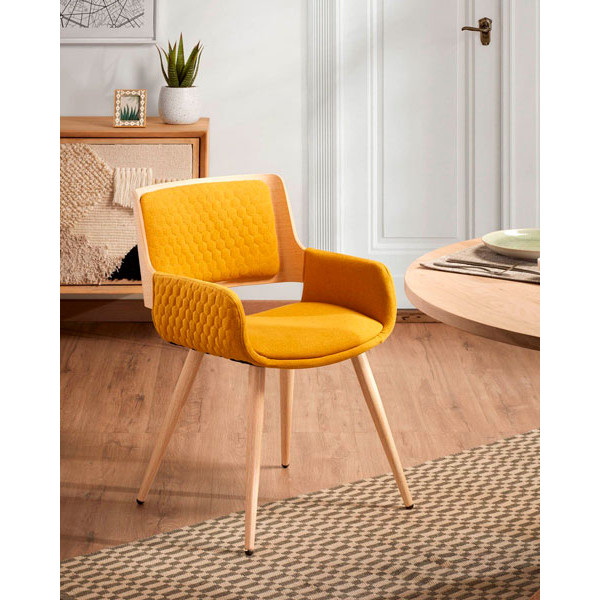 Крісло La Forma ANDRE Гірчичний-6