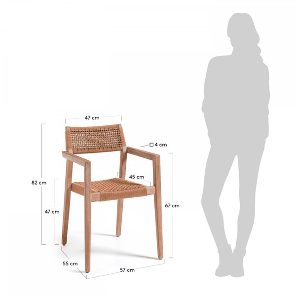 Стул La Forma CORVETTE Бежевый-6