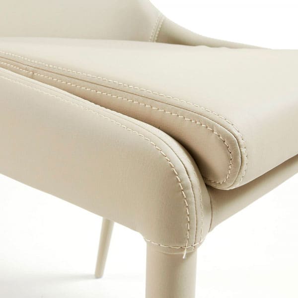 Стілець La Forma DANT Перлинний екошкіра-3