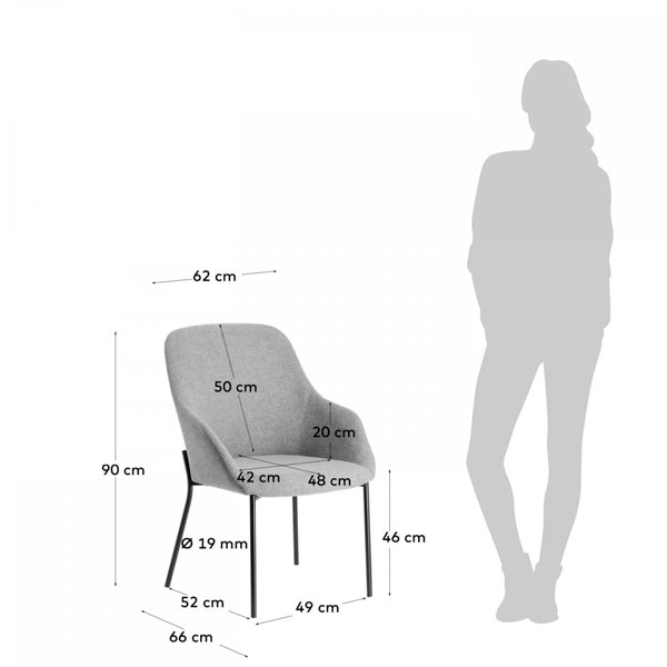 Стул La Forma Futura Светло-серый-1