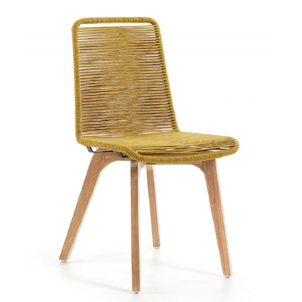 Стул La Forma GLENDON Горчичный-0