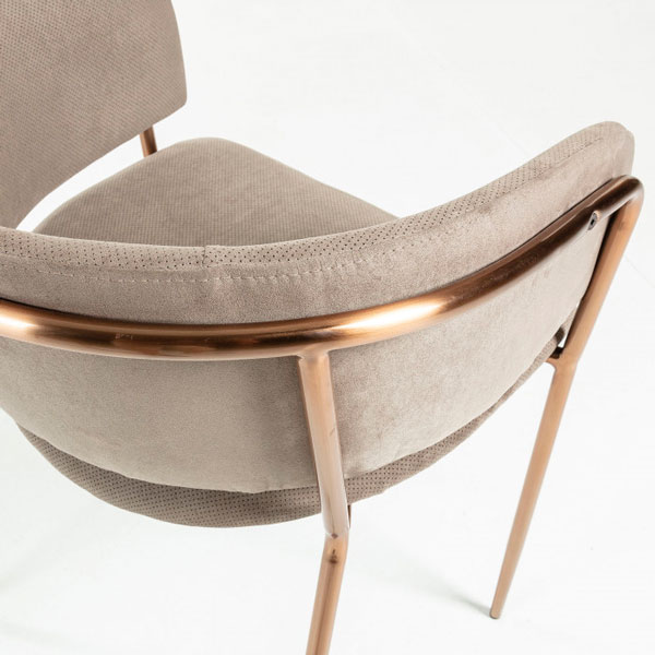 Кресло La Forma KONNIE Серо-коричневый-7