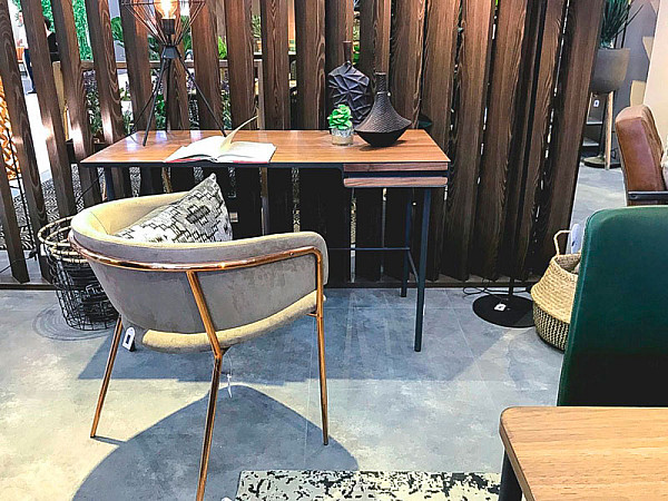 Кресло La Forma KONNIE Серо-коричневый-4