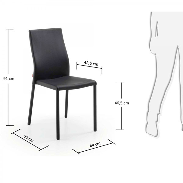 Стул La Forma AURA Черный-1