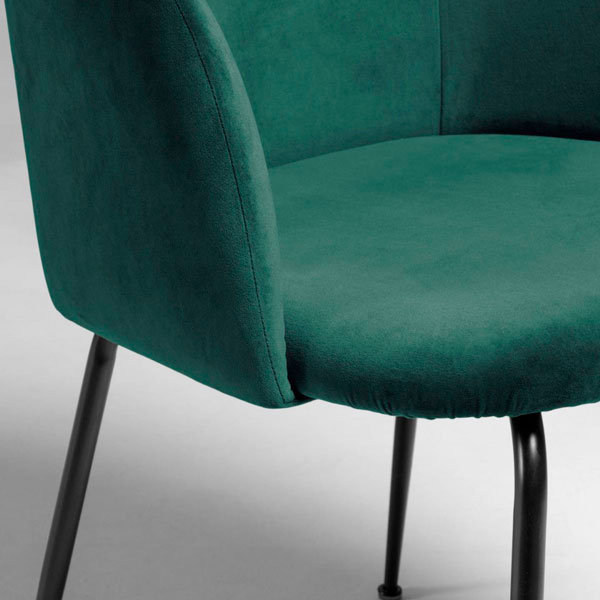 Стул La Forma LAUDELINA Темно-зеленый-2