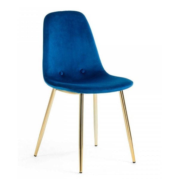 Стул La Forma LISSY Синий велюр-0