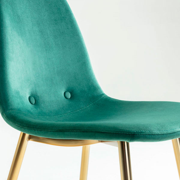 Стілець La Forma LISSY Зелений велюр-3