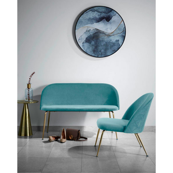 Лаунж-крісло La Forma MYSTERE Бірюзове-3