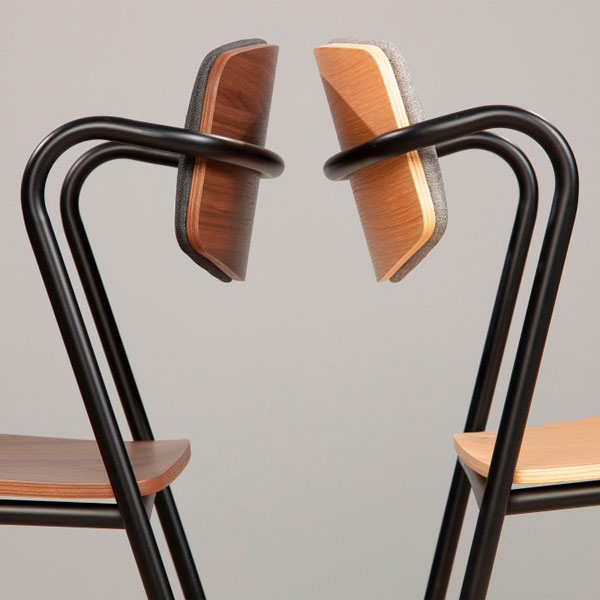 Стілець La Forma CASPER Коричневий-4