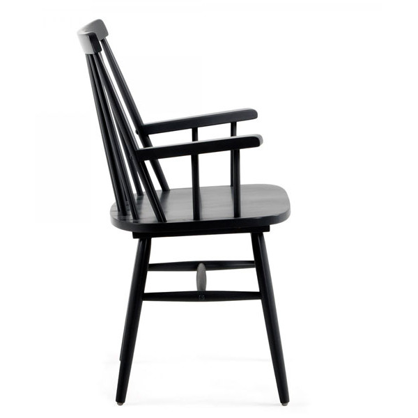 Крісло з підлокітниками La Forma KRISTIE Чорний-1