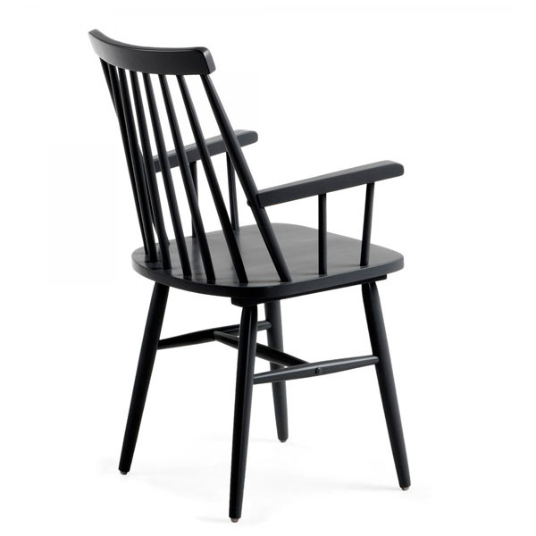 Крісло з підлокітниками La Forma KRISTIE Чорний-2