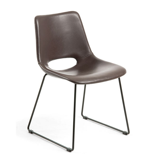 Стілець La Forma ZIGGY Темно-коричневий-0