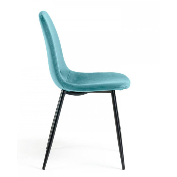 Стул La Forma LISSY Бирюзовый велюр-1