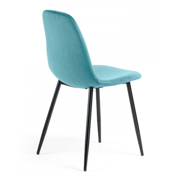 Стул La Forma LISSY Бирюзовый велюр-2