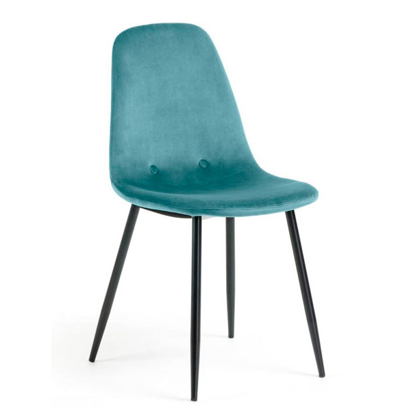 Стул La Forma LISSY Бирюзовый велюр-0
