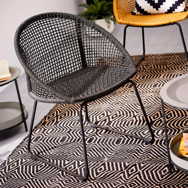 Кресло La Forma SANDRINE Темно-серый-3