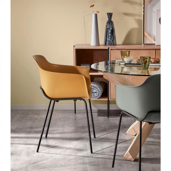 Стул La Forma Khasumi Горчичный-5