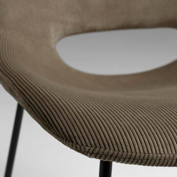 Стілець La Forma ZIGGY Бежевий вельвет-3