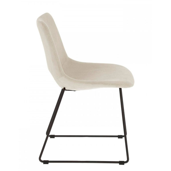 Стілець La Forma ZIGGY Сірий вельвет-4