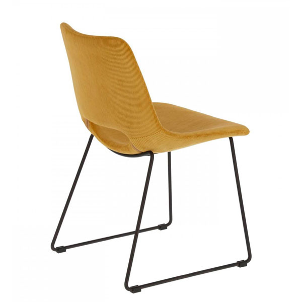 Стілець La Forma ZIGGY Гірчичний вельвет-4
