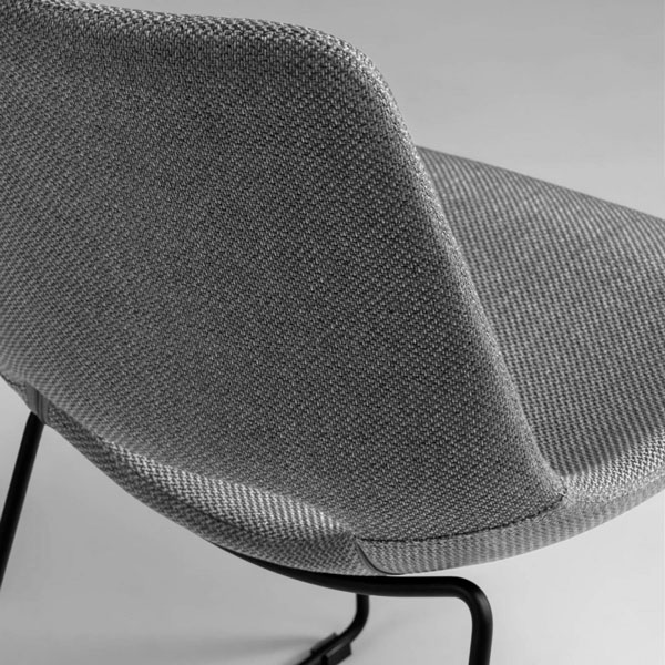Стілець La Forma ZIGGY Сірий тканина-3