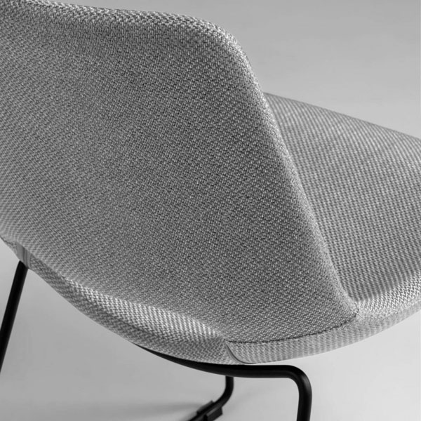 Стул La Forma ZIGGY Светло-серый ткань-1