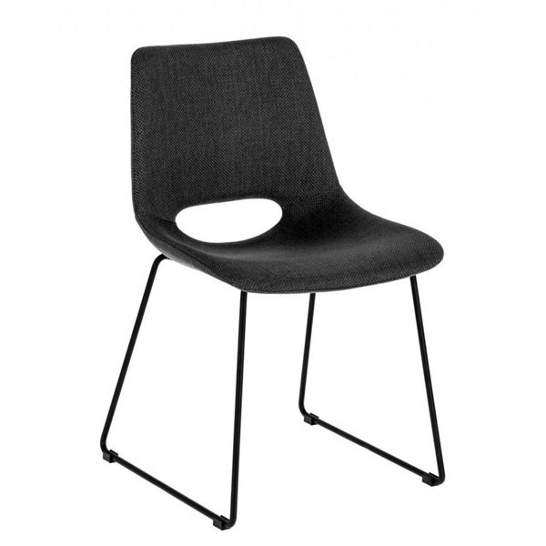 Стул La Forma ZIGGY Темно-серый ткань-0