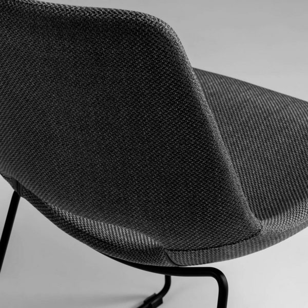 Стул La Forma ZIGGY Темно-серый ткань-3