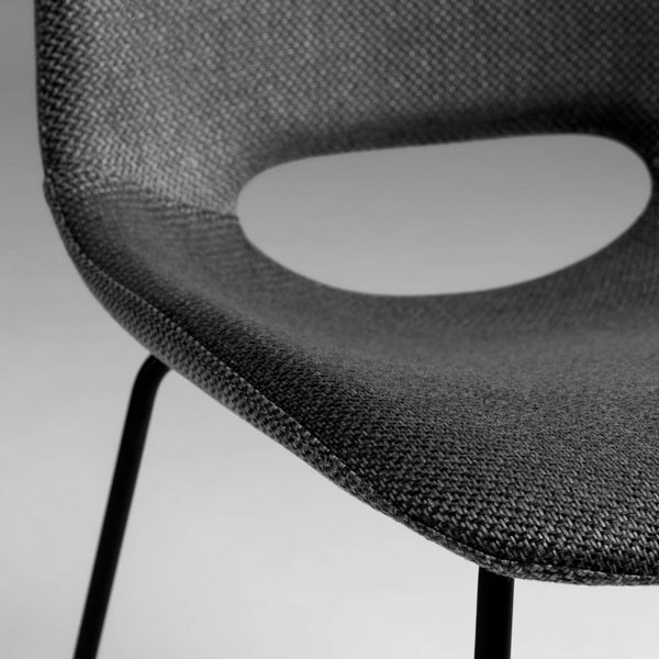 Стул La Forma ZIGGY Темно-серый ткань-4