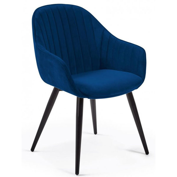 Стул La Forma Herbert Синий велюр-0