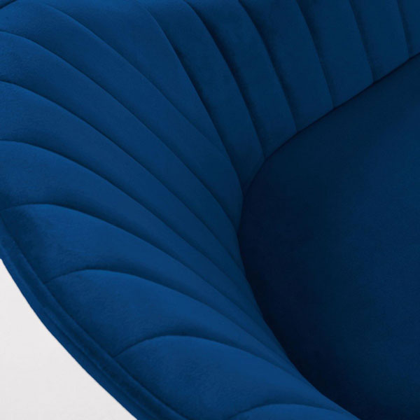 Стул La Forma Herbert Синий велюр-4