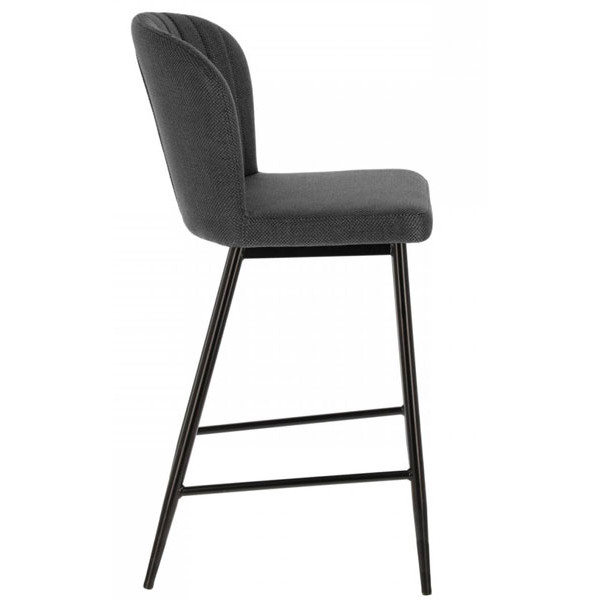 Полубарный стул La Forma Madge Темно-серый-1