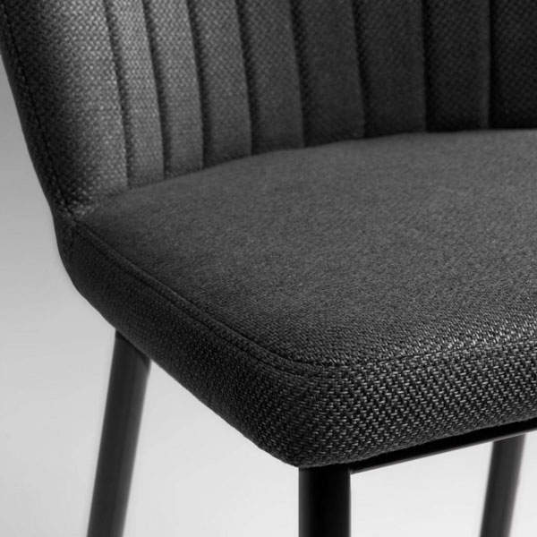 Полубарный стул La Forma Madge Темно-серый-3