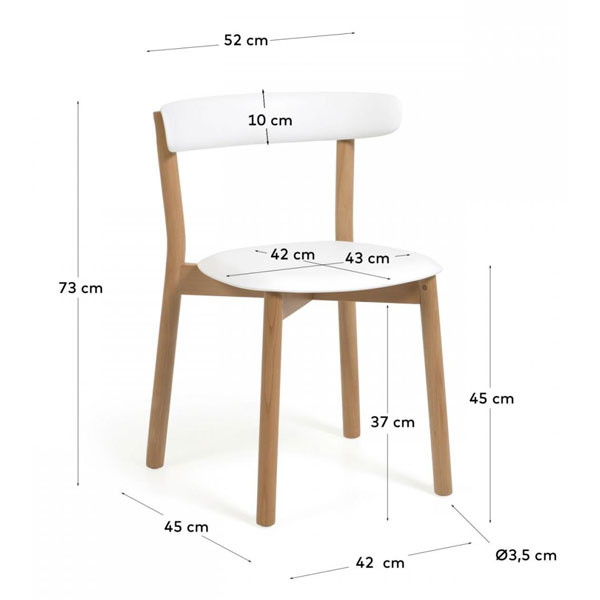 Стул La Forma Santina Белый-6