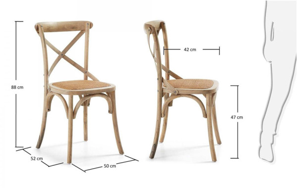 Стілець La Forma SILEA Бежевий-5