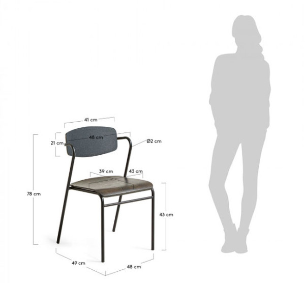 Стілець La Forma NORFORT NR007J01-6