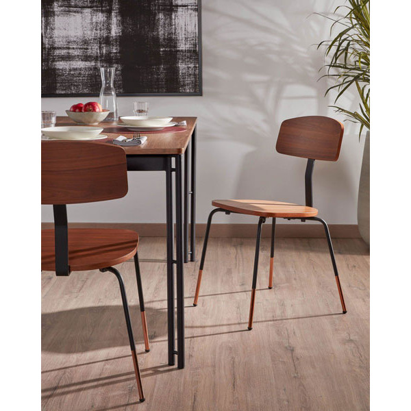 Стул La Forma OKAY Коричневый-3