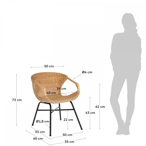 Стул La Forma Orie Бежевый-6