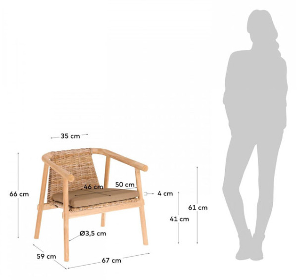 Стул La Forma Yaira Бежевый-6