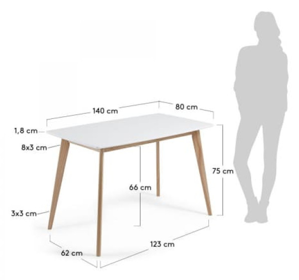 Обеденный стол La Forma UNIT CC0096L05-1