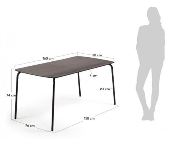 Обеденный стол La Forma TRAMP CC0713R01-1