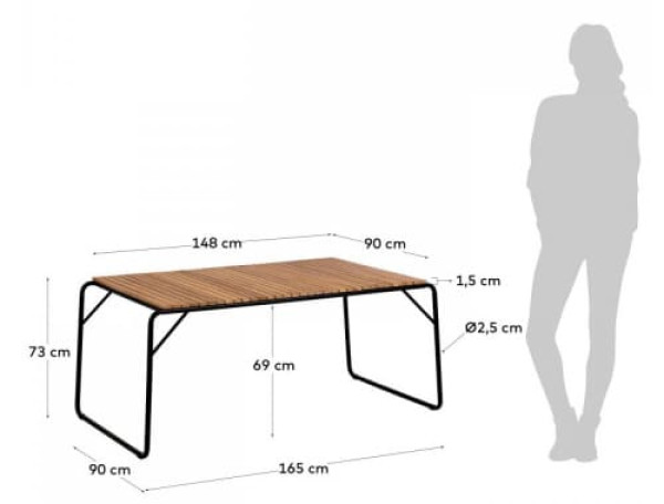 Обідній стіл La Forma YUKAI CC1725M46-1