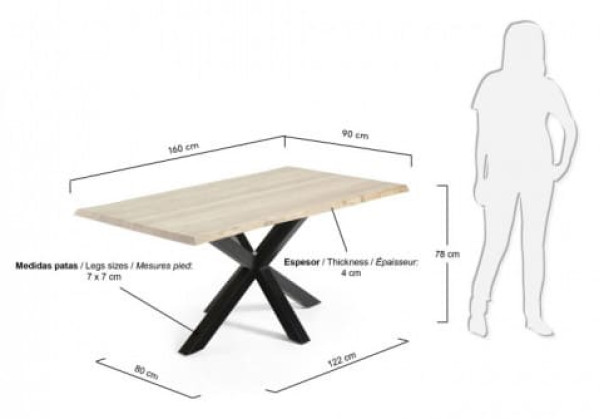 Обеденный стол La Forma ARYA 160 СМ C436M33-1