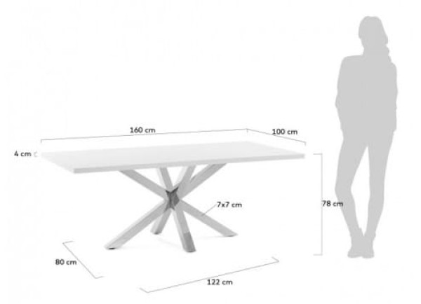 Обеденный стол La Forma ARYA 160 СМ CC1309L05-1