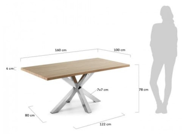 Обеденный стол La Forma ARYA 160 СМ CC1309M46-1