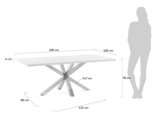 Обеденный стол La Forma ARYA 200 СМ C358L05-1