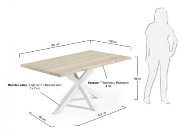 Обеденный стол La Forma ARYA 180 СМ C361M33-2