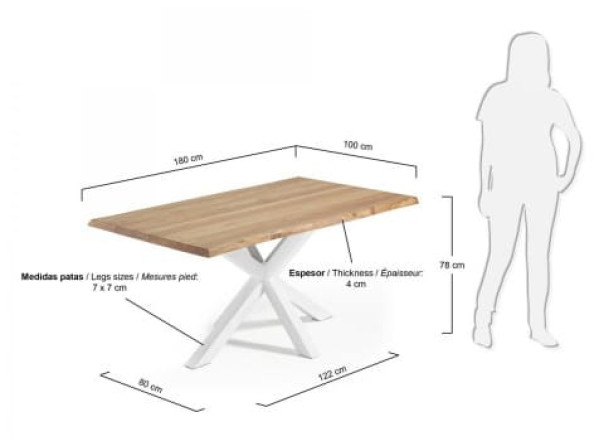 Обеденный стол La Forma ARYA 180 СМ C361M40-1